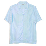 SOULLAND ORSON blue green stripe Shirt Blue green stripe