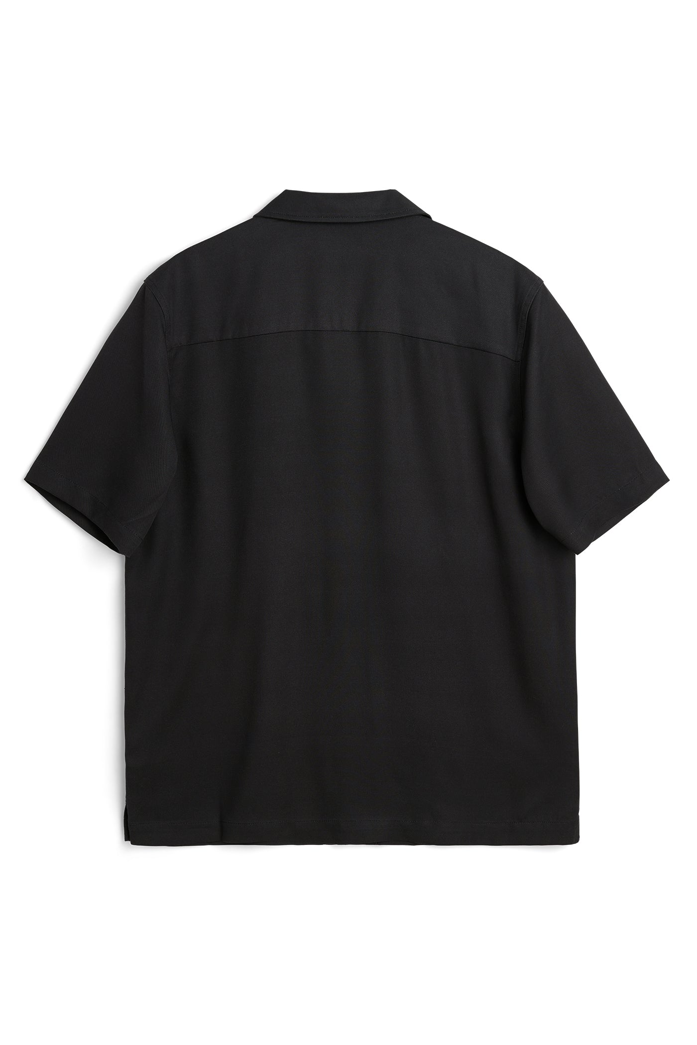 ★PLAGE_seoul★ Spread Collar Swim Shirt _Black OCEAN_T-shirt-T-shirt-42012-