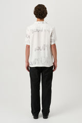 SOULLAND ORSON shirt Shirt White AOP