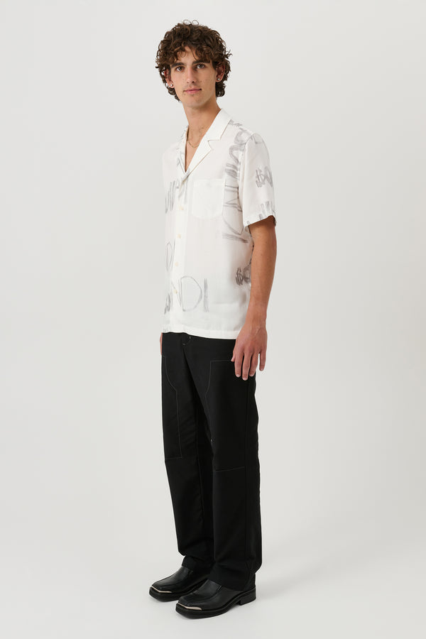 SOULLAND ORSON shirt Shirt White AOP