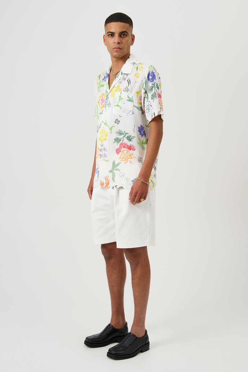 SOULLAND ORSON shirt Shirt White AOP