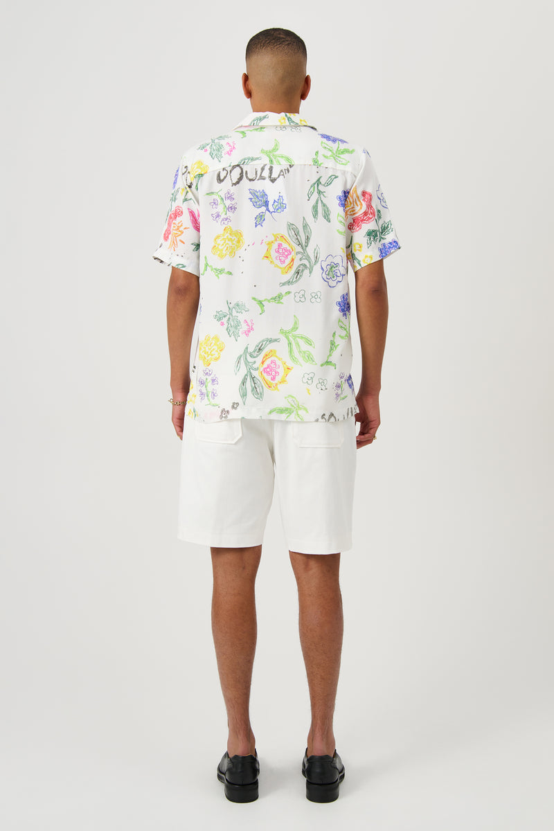 SOULLAND ORSON shirt Shirt White AOP