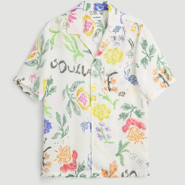 SOULLAND ORSON shirt Shirt White AOP