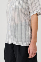 SOULLAND ORSON shirt Shirt Black pinstripe