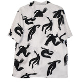 SOULLAND ORSON silhouette aop s/s shirt Shirt White AOP