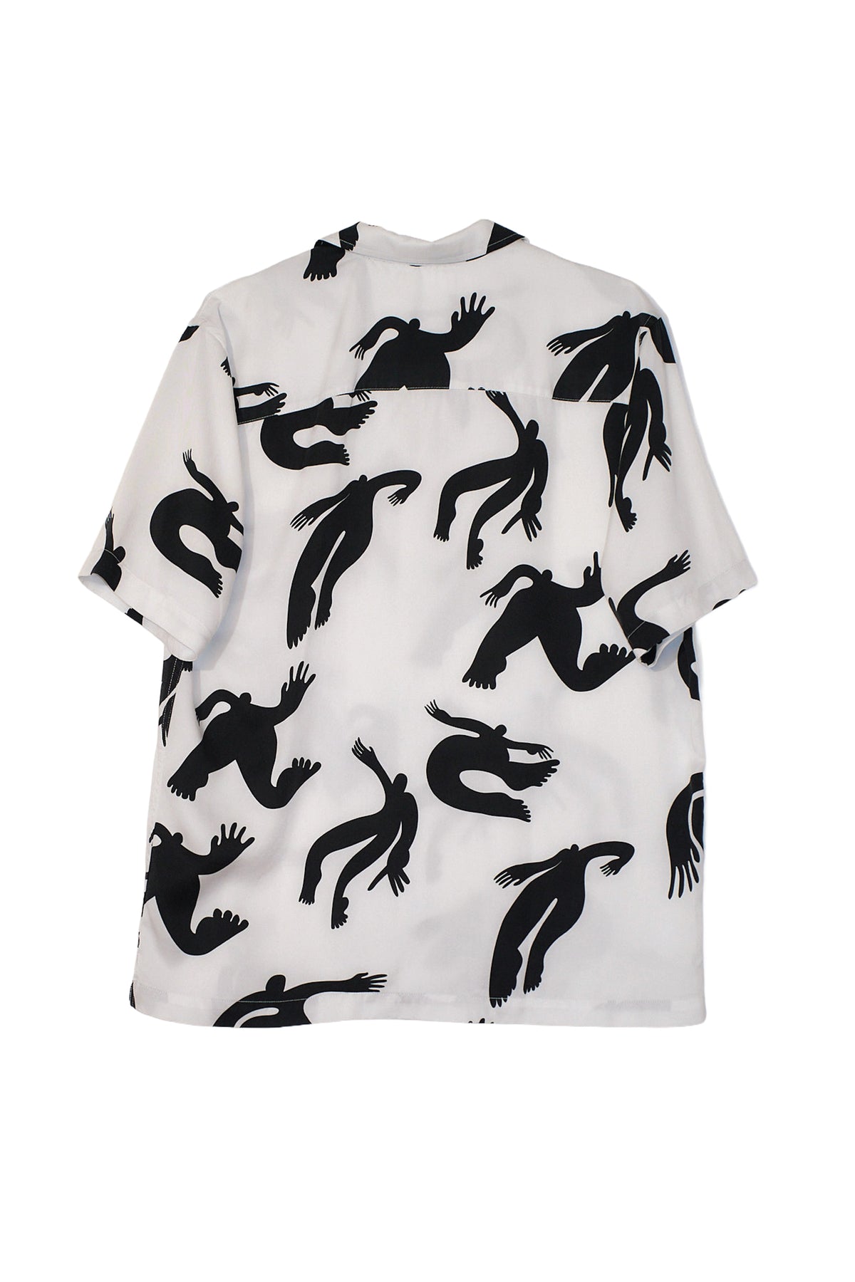 SOULLAND ORSON silhouette aop s/s shirt Shirt White AOP