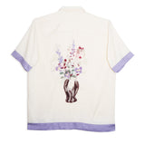 SOULLAND ORSON vase aop Shirt Off White