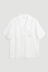 SOULLAND Orson beaded logo Shirt Shirt White