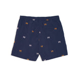 SOULLAND PARKER embroided sports shorts Shorts Navy all over embroided