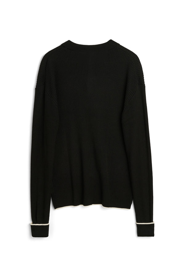 SOULLAND PAUL longsleeved polo Knitwear Black multi