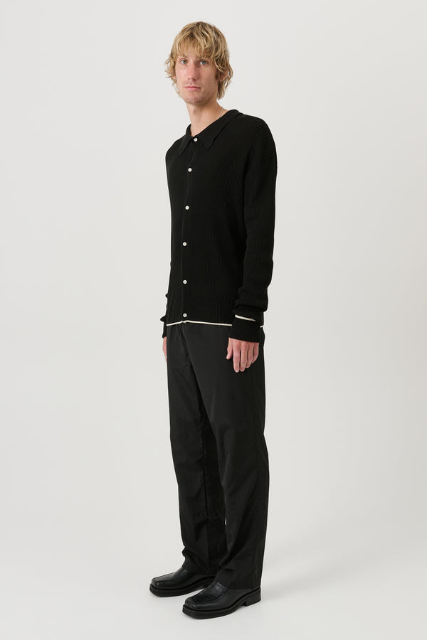 SOULLAND PAUL longsleeved polo Knitwear Black multi