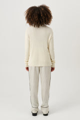 SOULLAND PAUL longsleeved polo Knitwear Off White