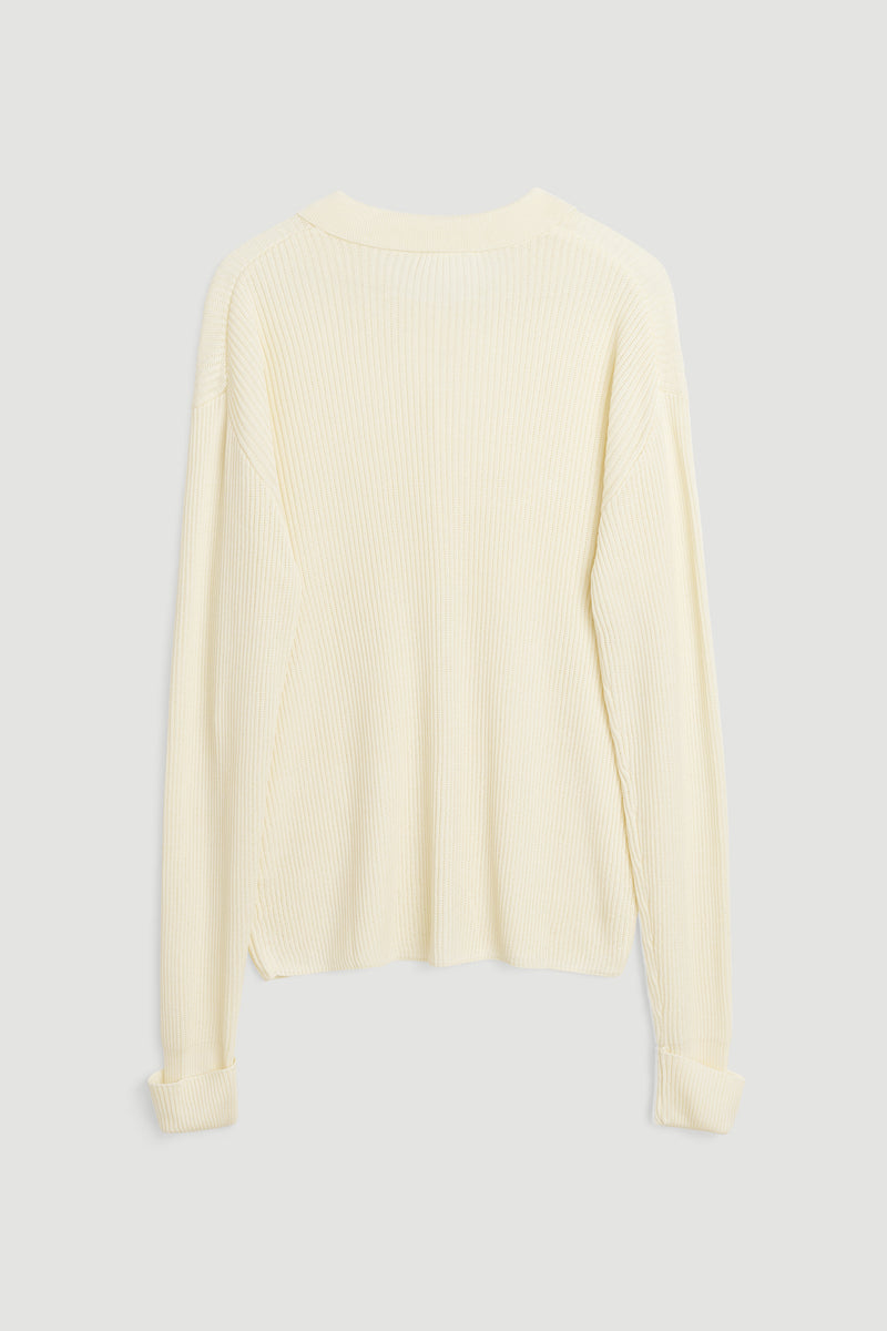 SOULLAND PAUL longsleeved polo Knitwear Off White