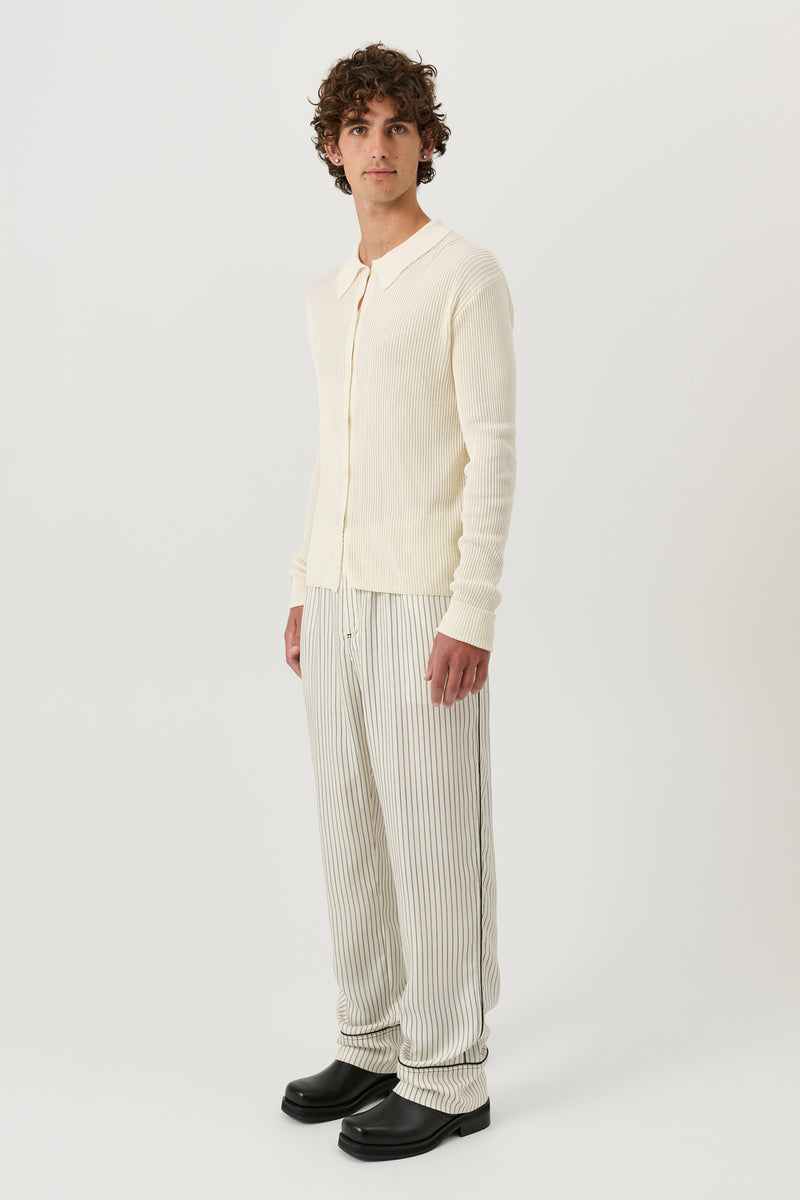 SOULLAND PAUL longsleeved polo Knitwear Off White