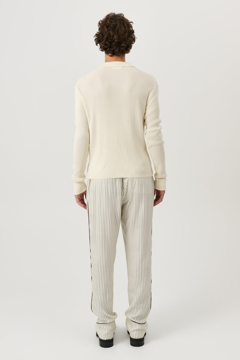 SOULLAND PAUL longsleeved polo Knitwear Off White