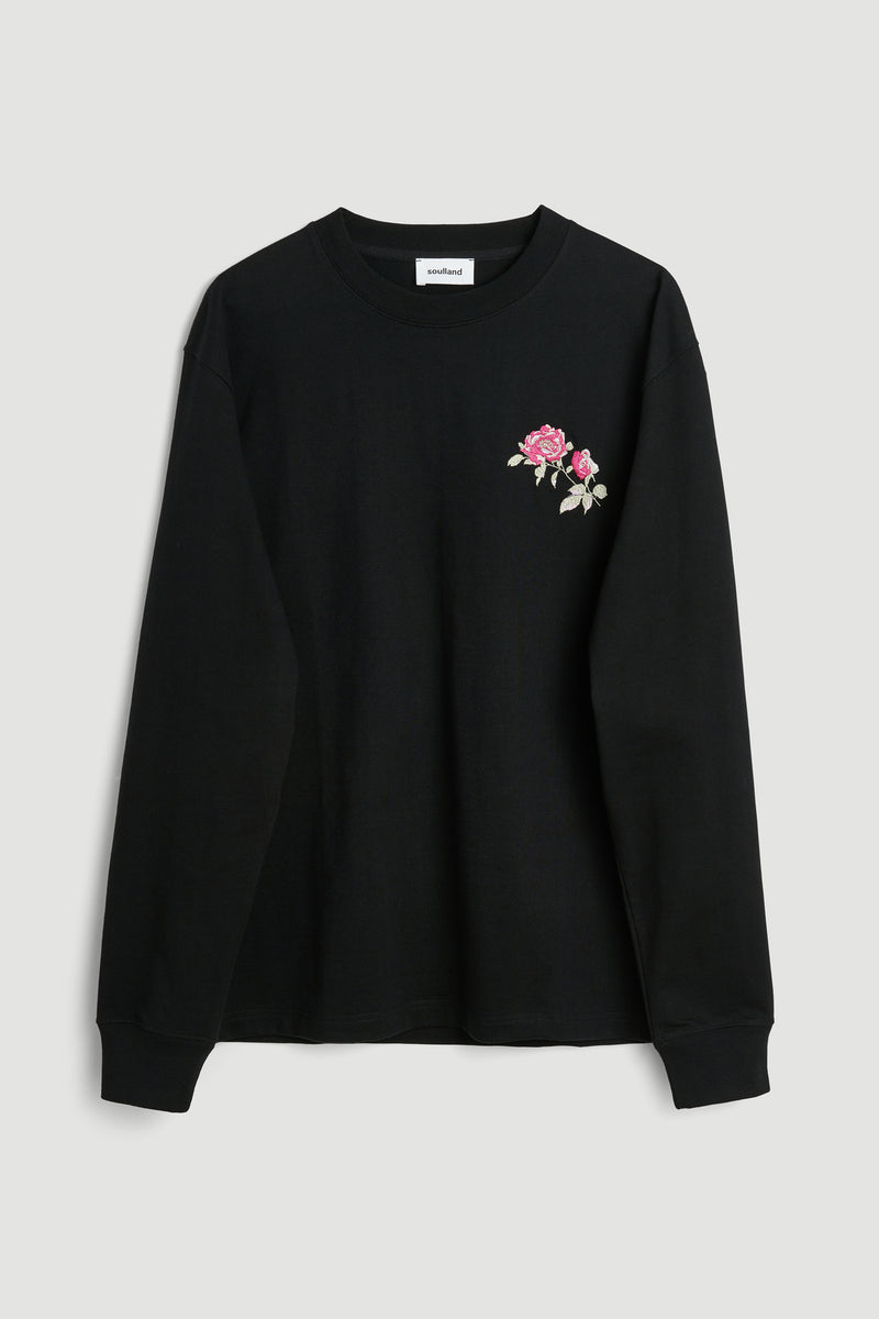 SOULLAND PEPE long sleeve T-shirt T-shirt Black