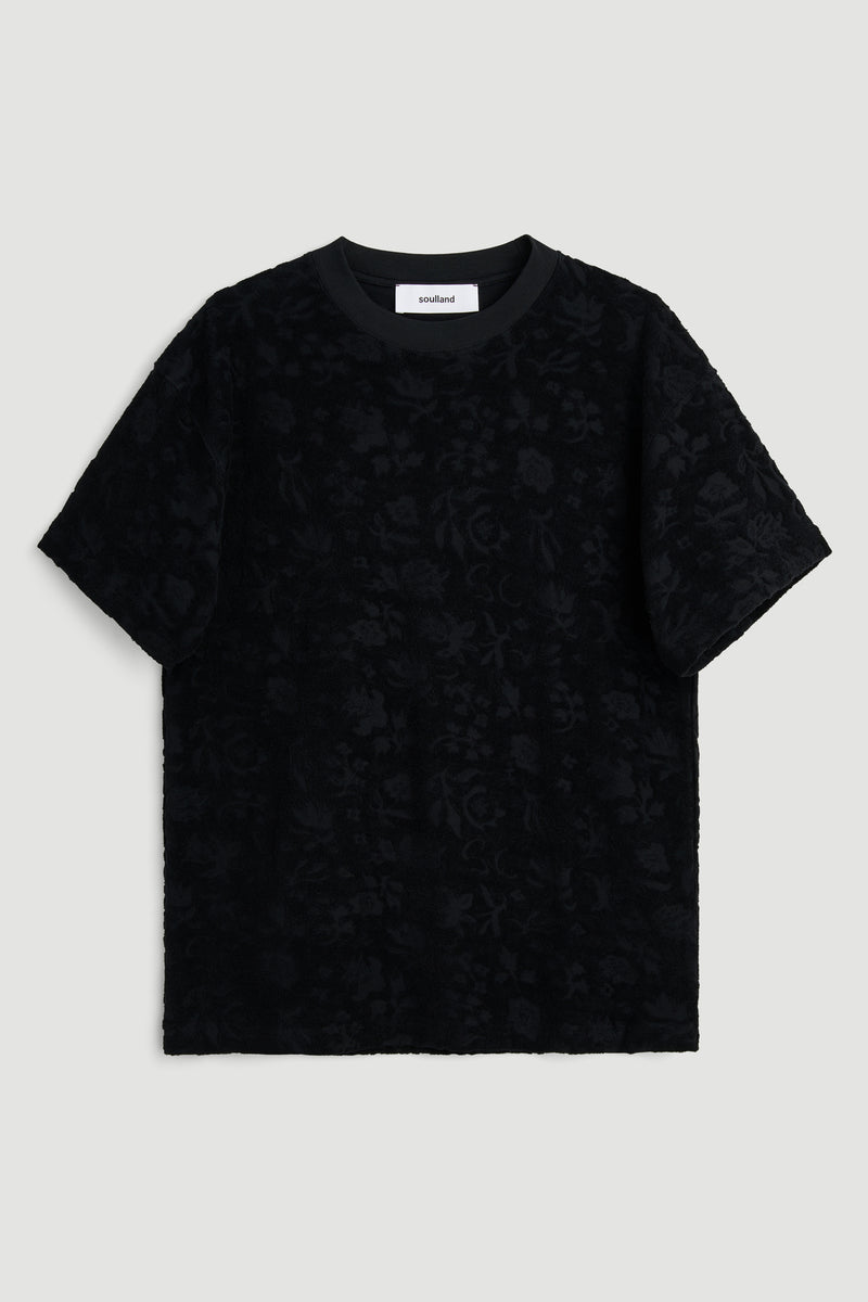 SOULLAND PLUSH T-shirt Top Black