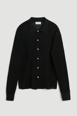 SOULLAND Paul LS polo Knitwear Black