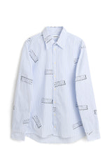 SOULLAND RADO graffiti Shirt Light Blue