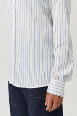 SOULLAND RADO shirt Shirt Navy pinstripes