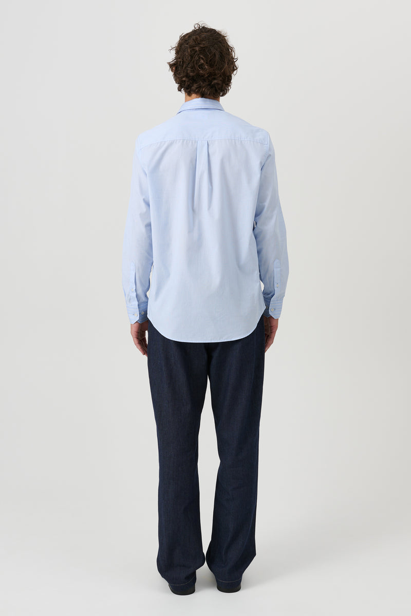 SOULLAND RADO shirt Shirt Blue pinstripe