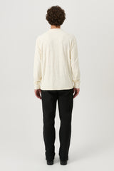 SOULLAND ROBERT l/s polo shirt Top Off White