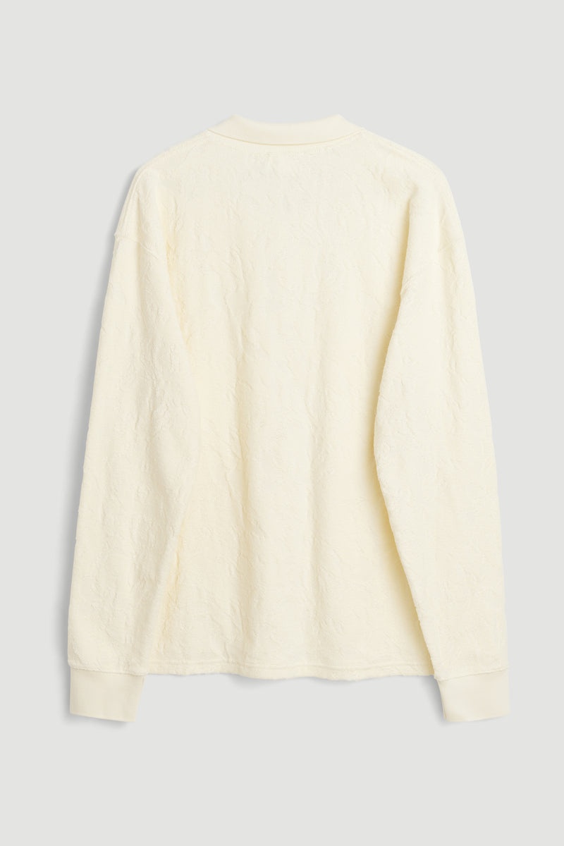 SOULLAND ROBERT l/s polo shirt Top Off White