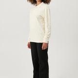 SOULLAND ROBERT l/s polo shirt Top Off White