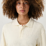 SOULLAND ROBERT l/s polo shirt Top Off White