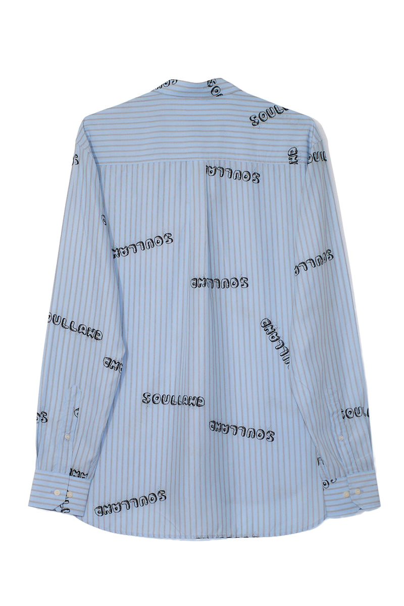 ROGER tencel cartoon graffiti shirt — alternate view