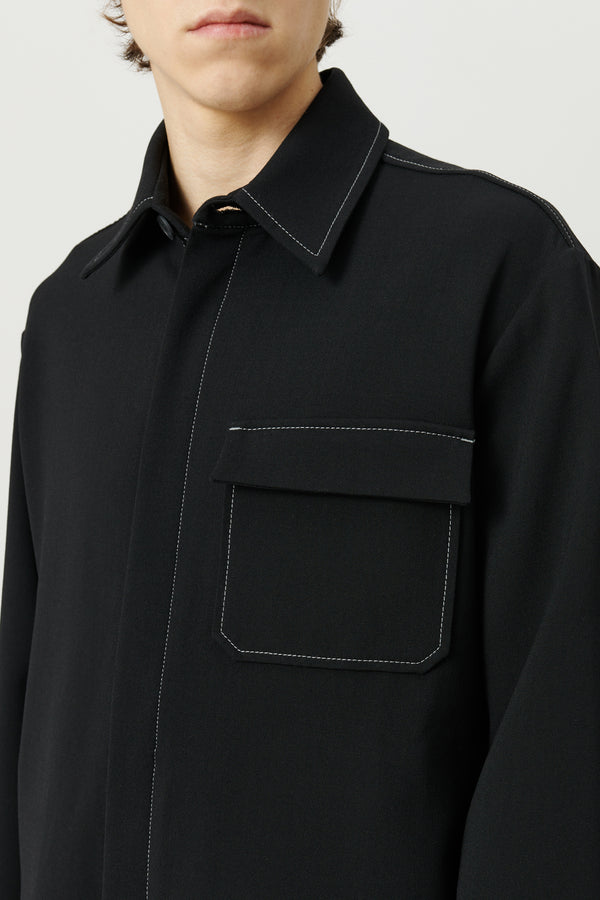 SOULLAND RORY overshirt Shirt Black multi