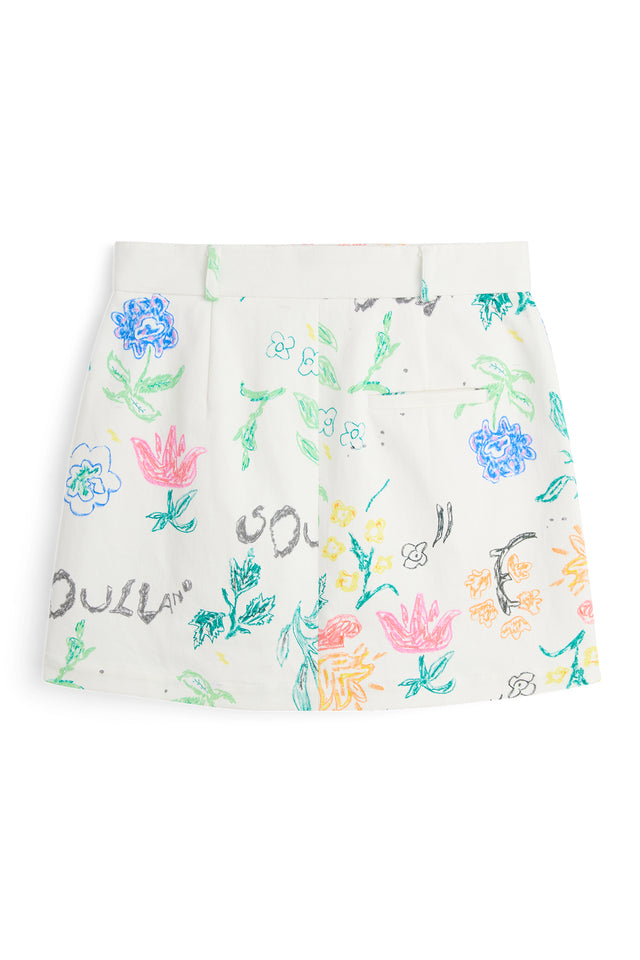 SOULLAND SAM skirt Skirt White AOP