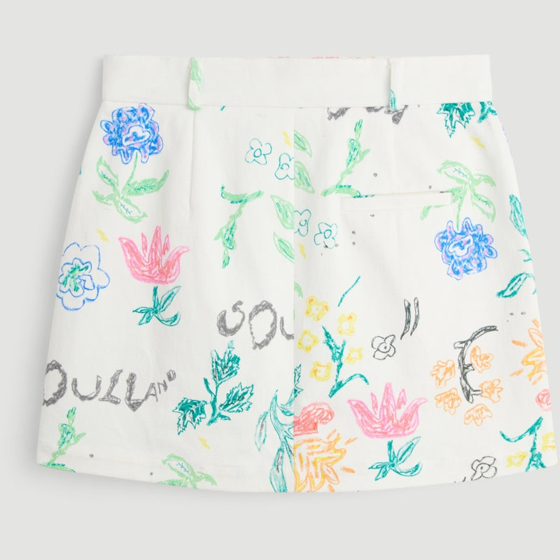 SOULLAND SAM skirt Skirt White AOP