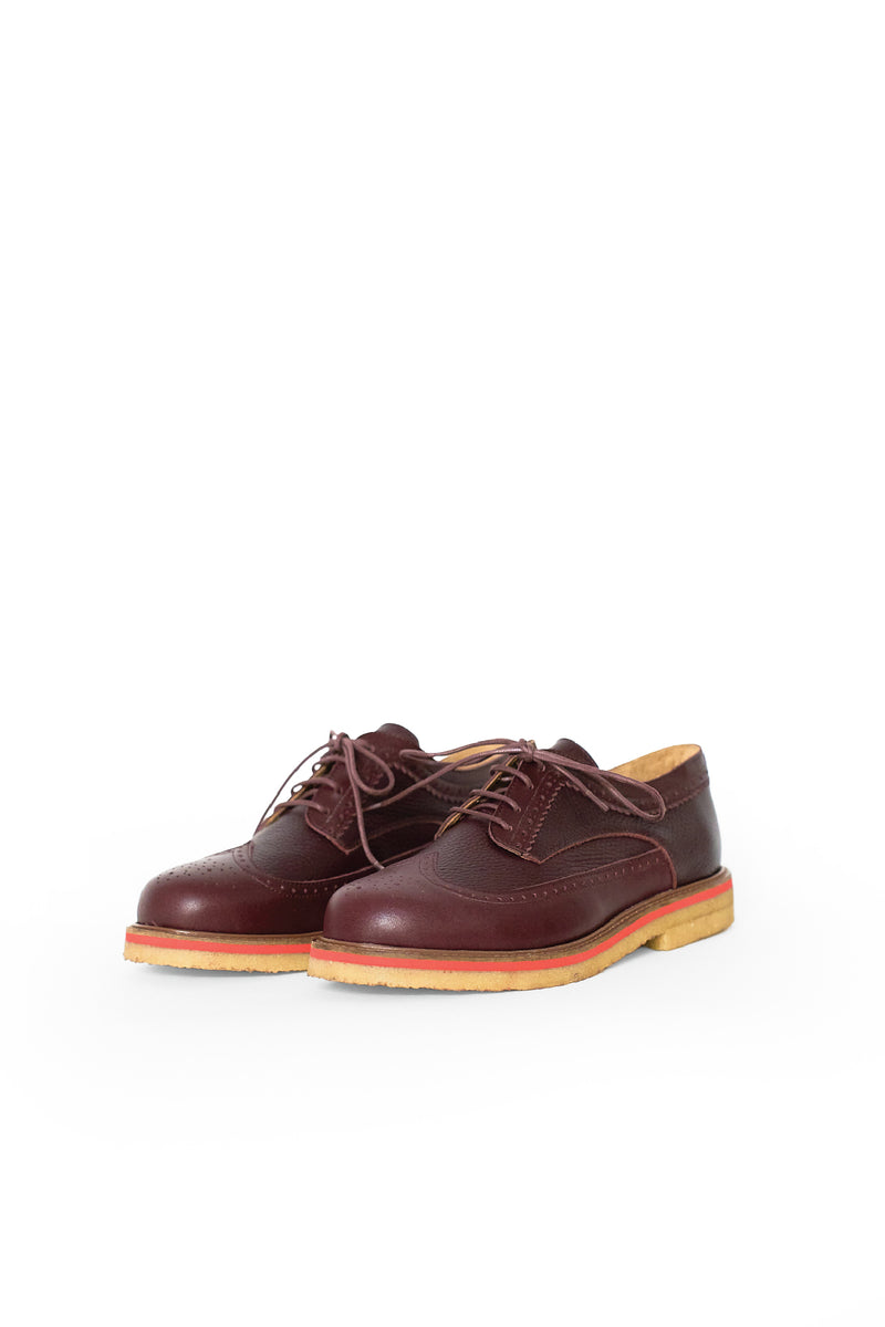 SOULLAND SINGH brogue shoe Footwear Wine