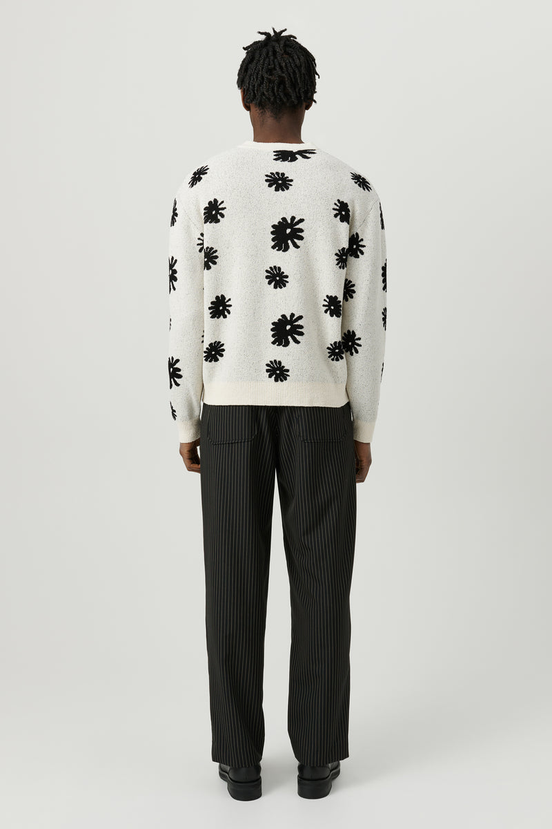 SOULLAND SUNNY crewneck sweater Knitwear Off White Multi