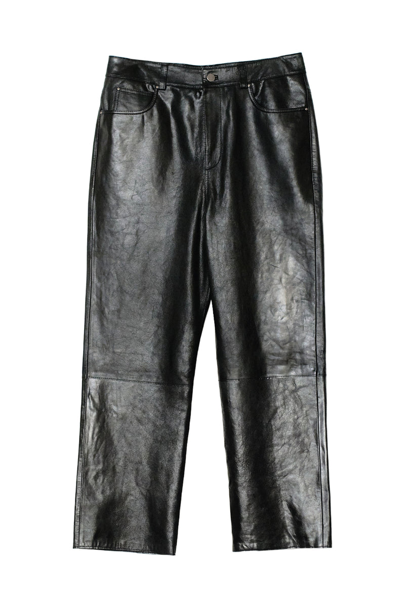 SOULLAND TOM leather pants Pants Black