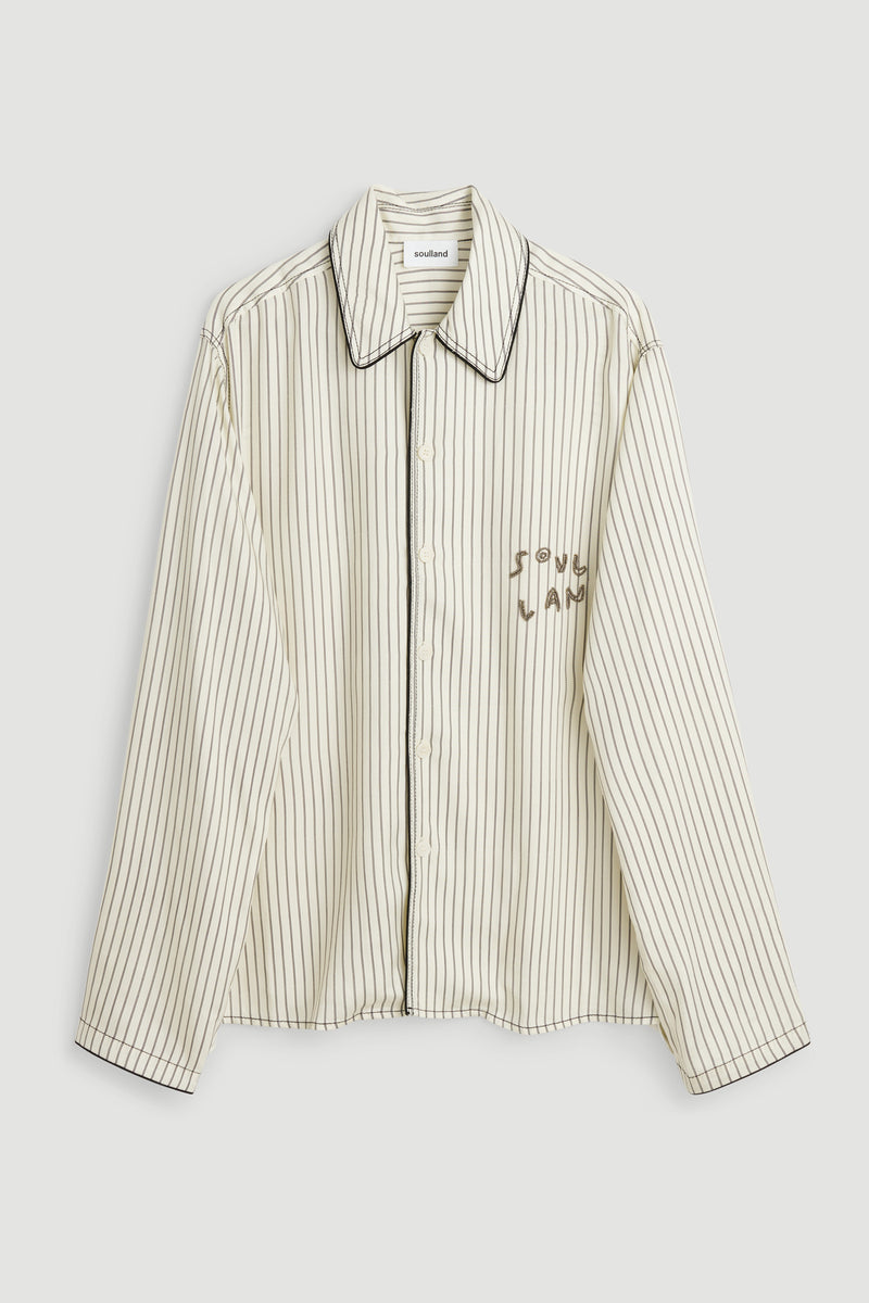 SOULLAND TYRA overshirt Shirt Off White Multi