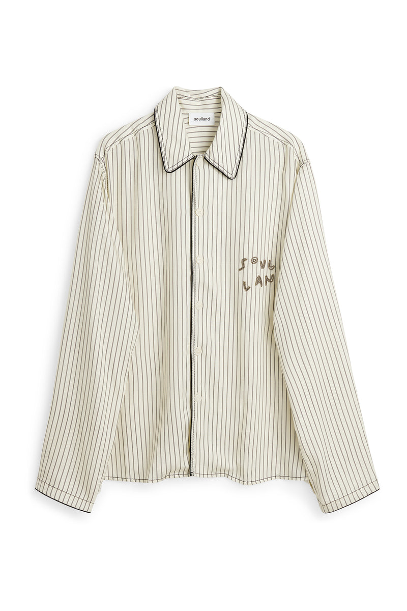 SOULLAND TYRA overshirt Shirt Off White Multi