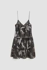 SOULLAND Tanya Dress Dress Black AOP