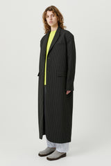 SOULLAND TROY coat Jacket/coat/vest Black pinstripe