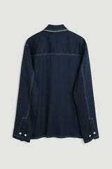 SOULLAND Tyra Overshirt Shirt Navy