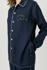 SOULLAND Tyra Overshirt Shirt Navy