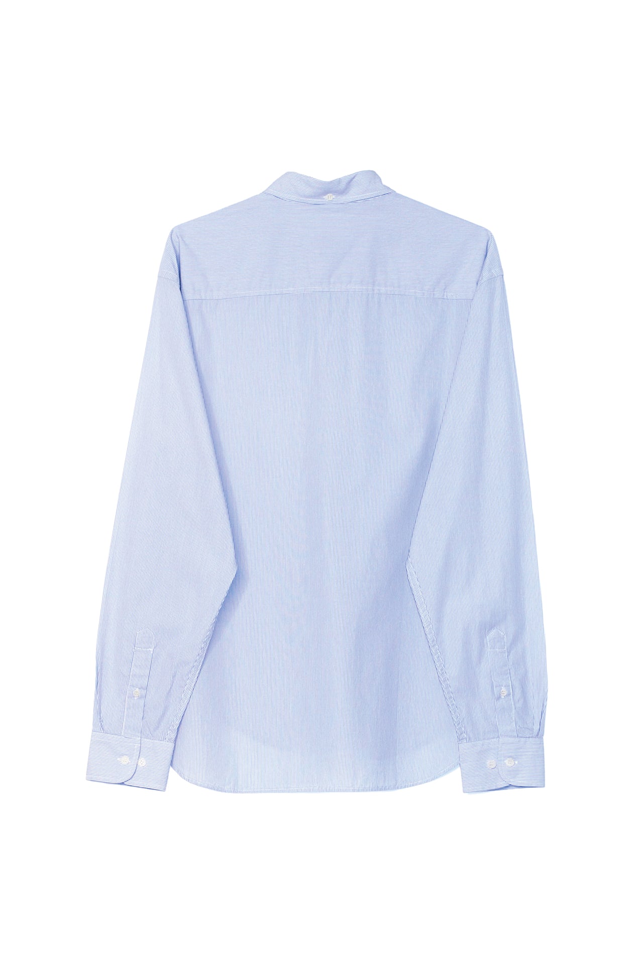 SOULLAND VIT bttn down mini stripe deadstock shirt Shirt Light Blue