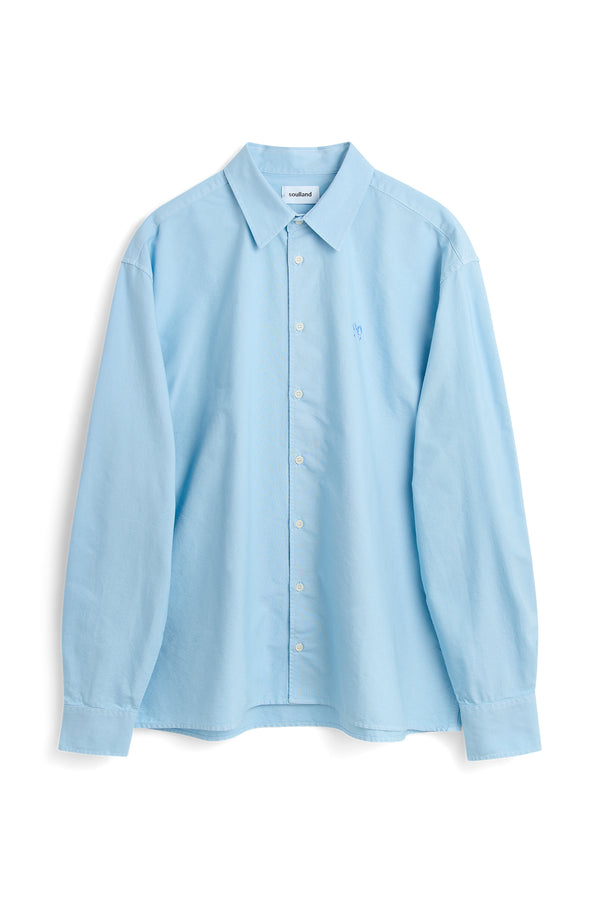 SOULLAND VIT bttn down oxford shirt Shirt Light Blue