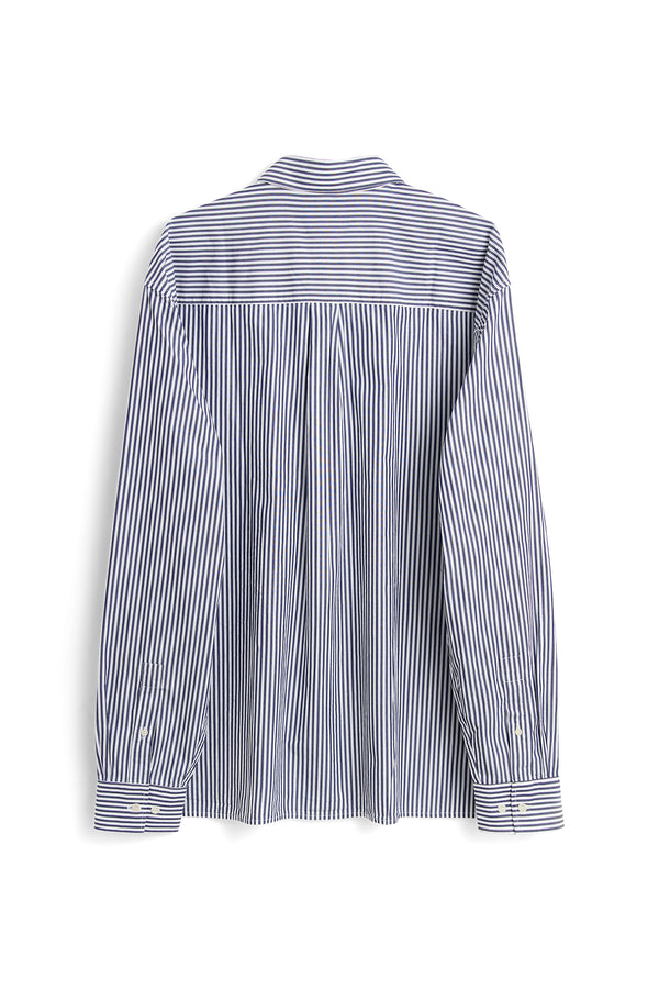 SOULLAND VIT stripe shirt Shirt Blue