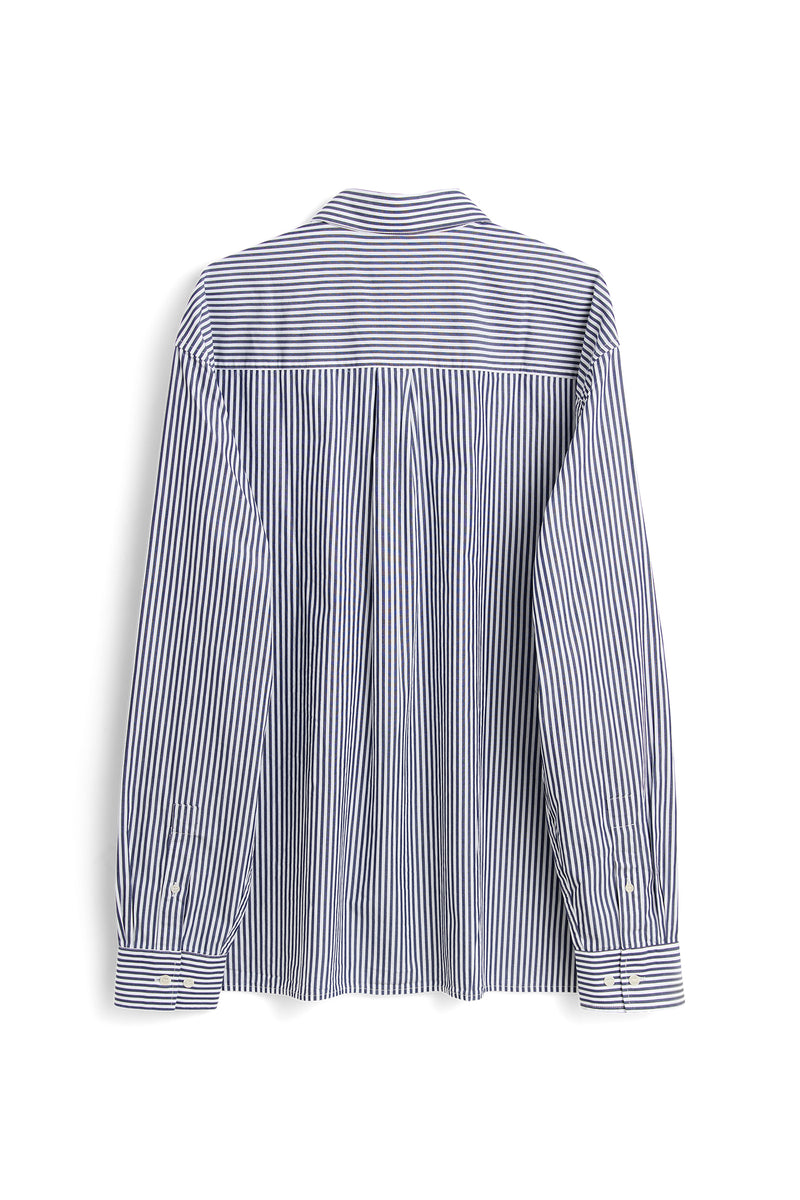 SOULLAND VIT stripe shirt Shirt Blue