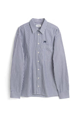 SOULLAND VIT stripe shirt Shirt Blue