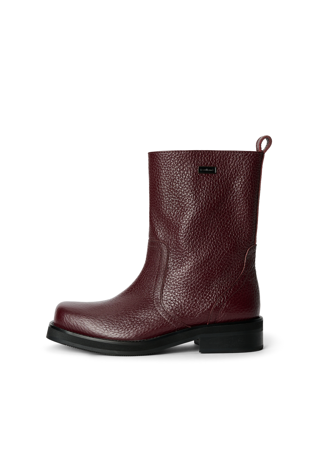 DELAWARE structured leather boots