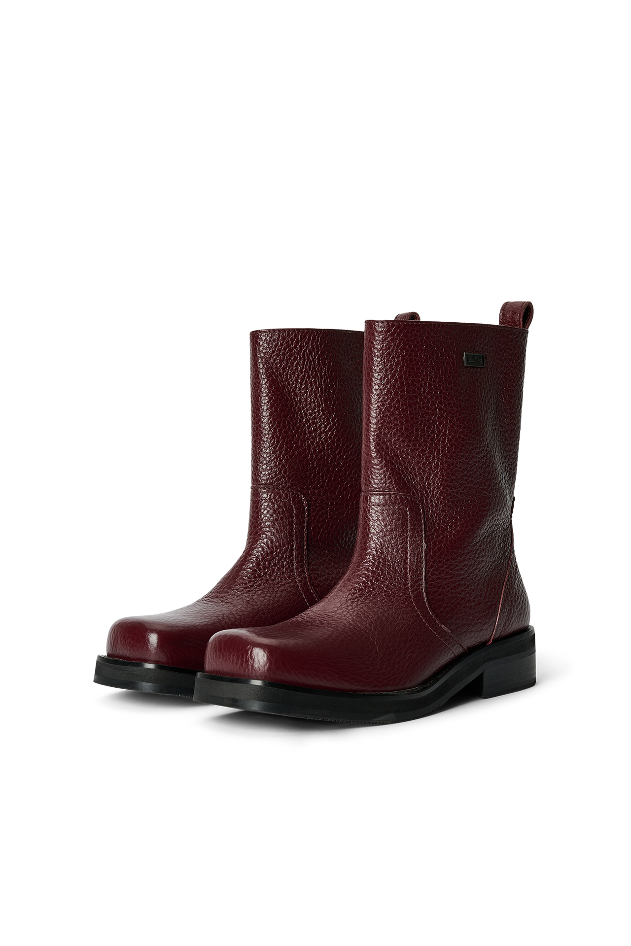 DELAWARE structured leather boots