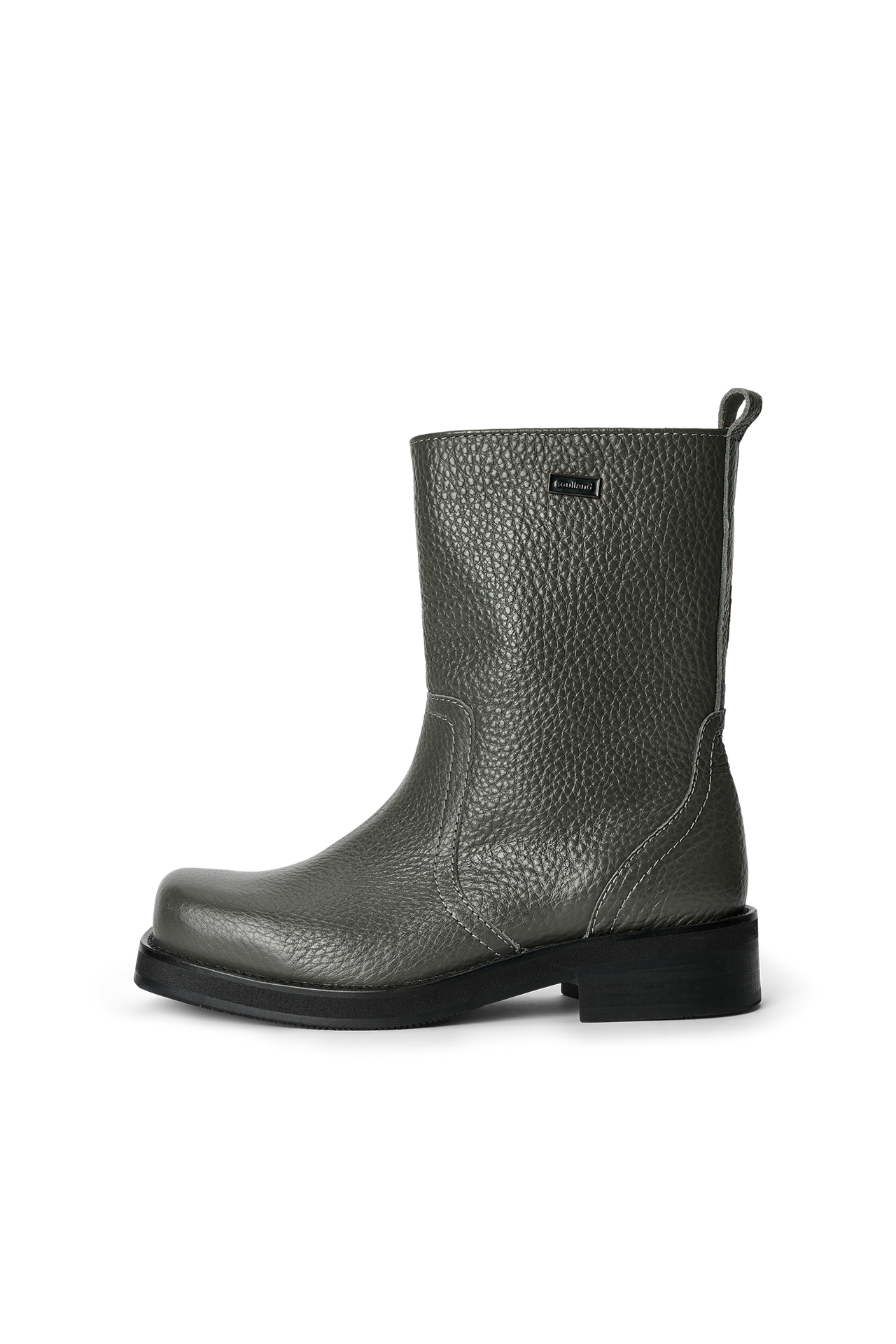 DELAWARE structured leather boots